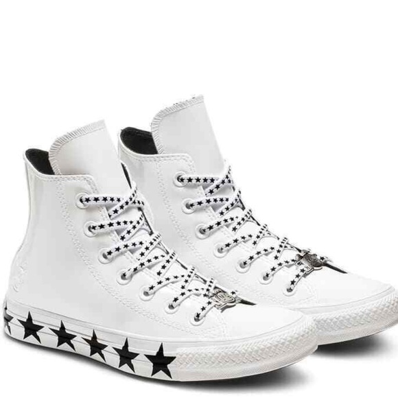 NEW 🤩 CONVERSE x MILEY ALLSTAR PATENT STAR SZ 6.5 - Picture 4 of 8